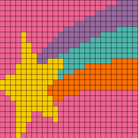 Mabel Shooting Star - Bulky (11st x 17rows in 4"x4"))